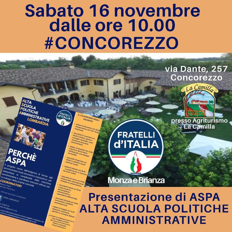 Nasce ASPA Lombardia: un laboratorio politico e culturale DA e PER la Destra lombarda