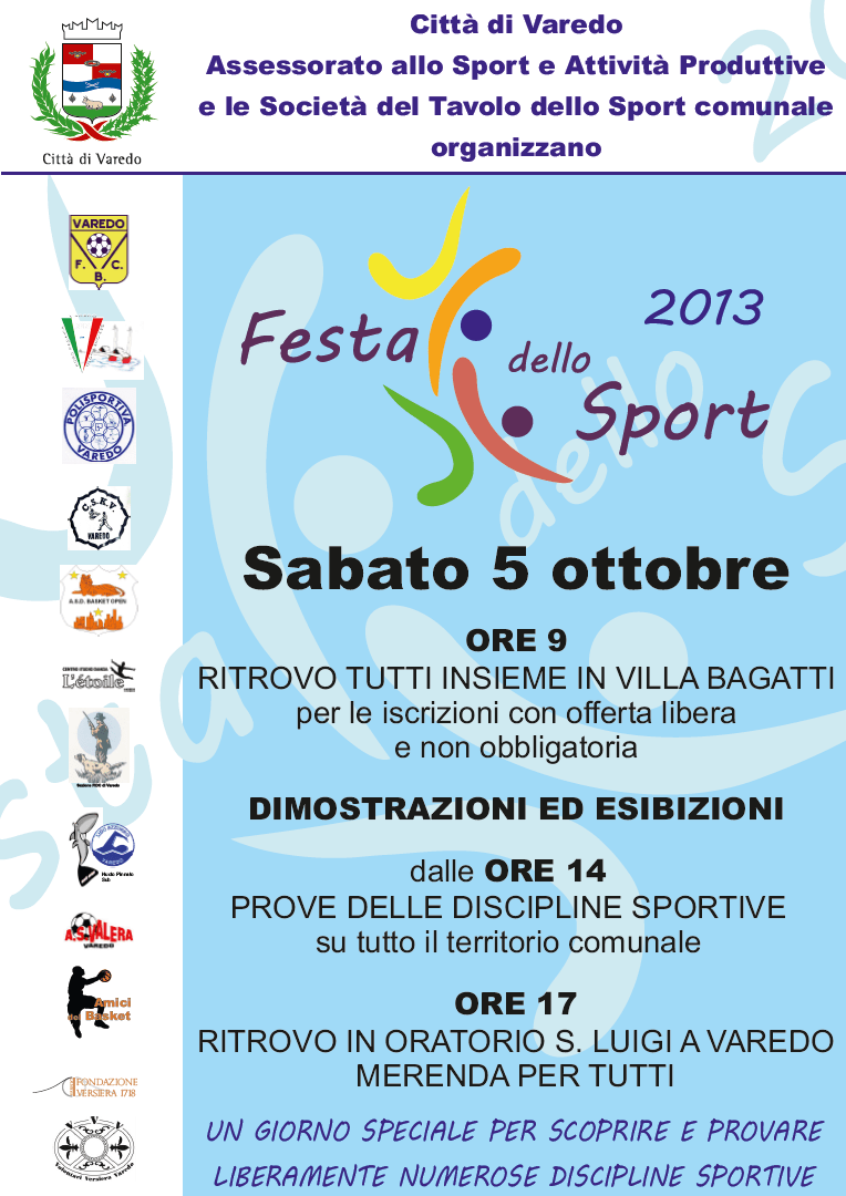 1^ FESTA DELLO SPORT di Varedo: STAVOLTA L’ABBIAMO COMBINATA GROSSA!